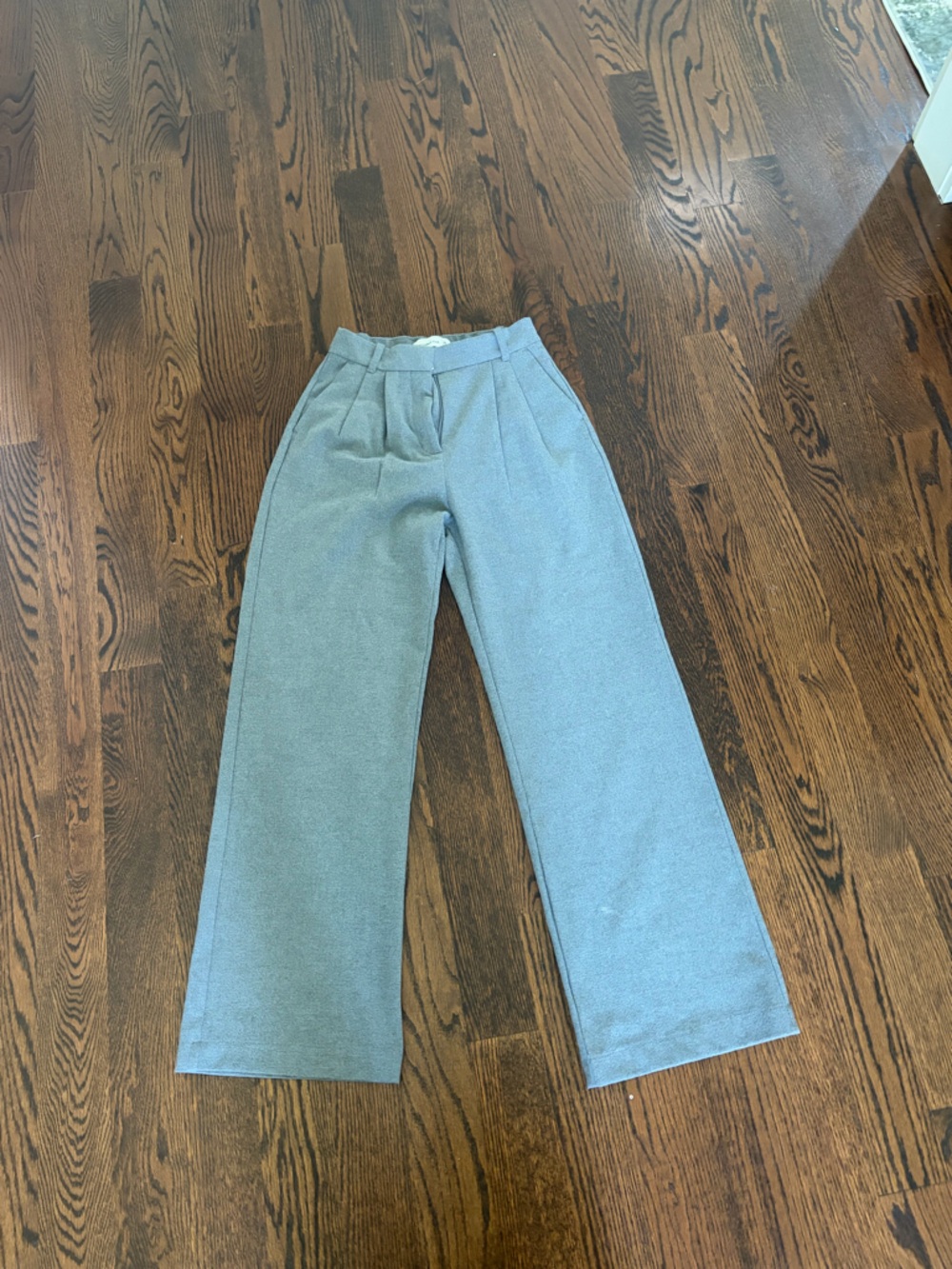 Abercrombie & Fitch Light grey Straight-Leg trouser